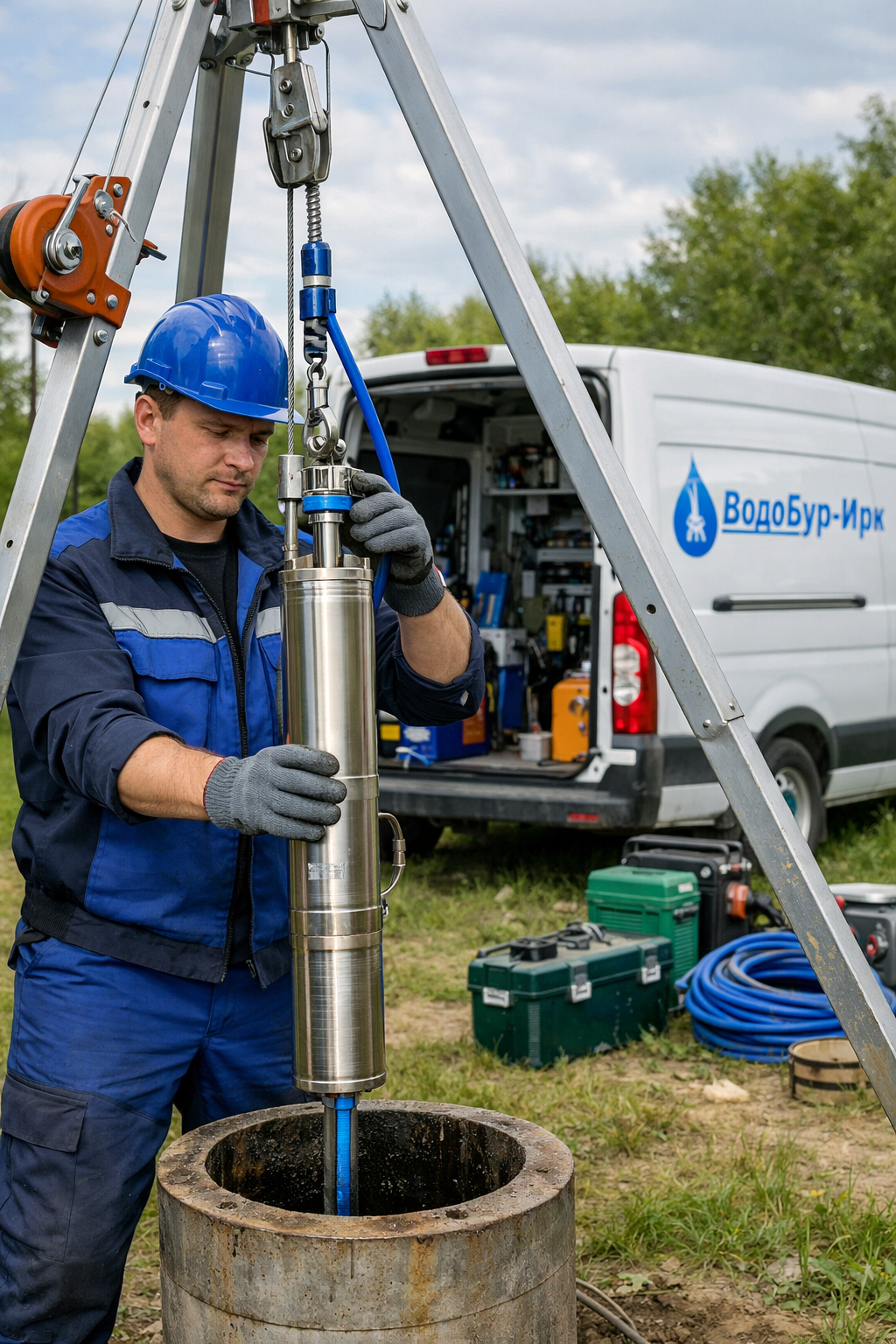 Вытащить насос из скважины