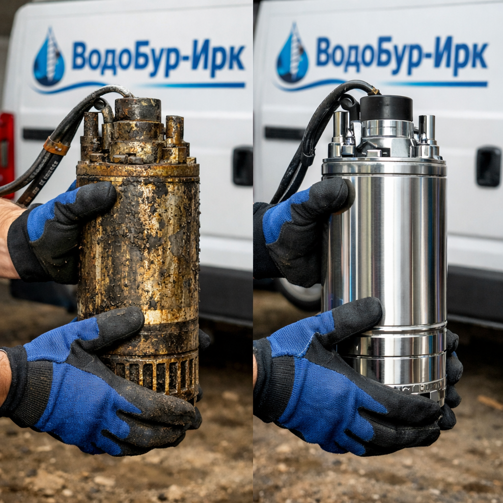 Замена скважинного насоса