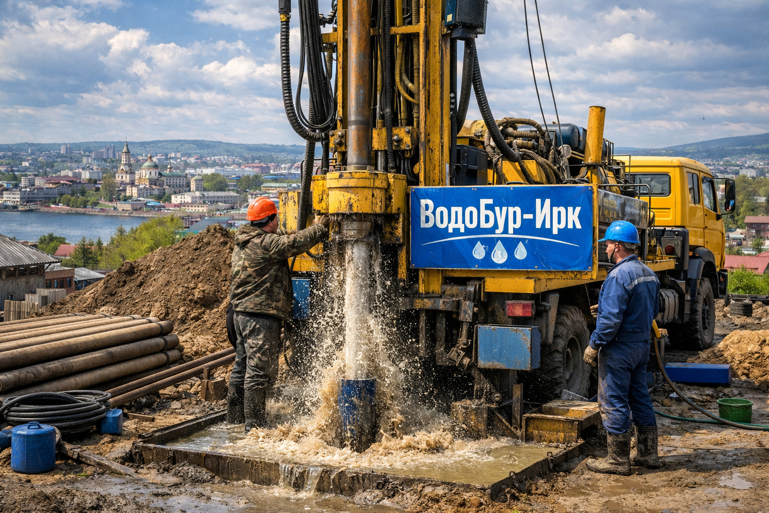 Бурение скважины в Иркутске
